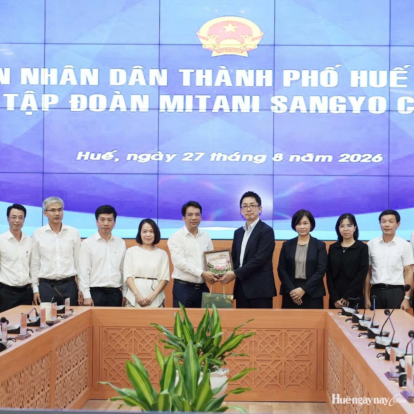 Thành phố Huế luôn tạo điều kiện thuận lợi để Tập đoàn Mitani Sangyo mở rộng đầu tư