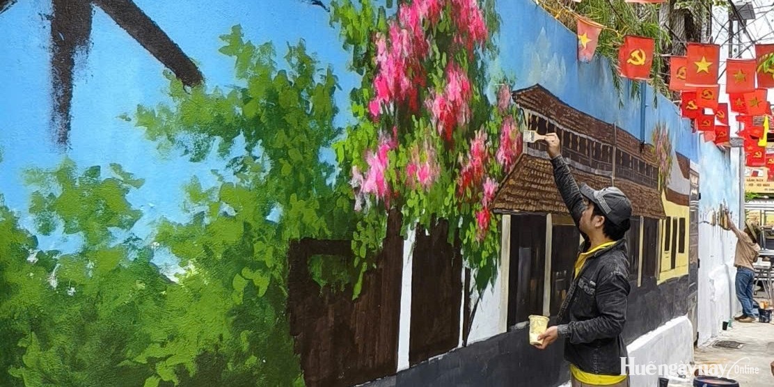 Tranh bích họa kể chuyện Bao Vinh