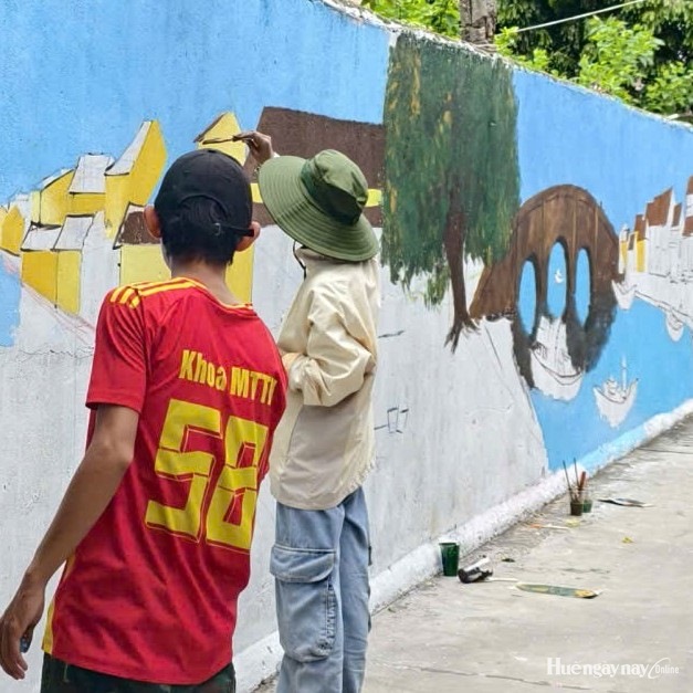 Tranh bích họa kể chuyện Bao Vinh