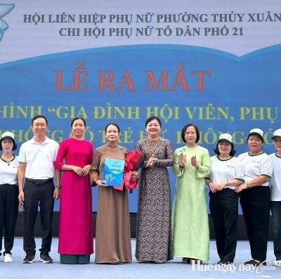 Ra mắt mô hình “Gia đình hội viên phụ nữ không có trẻ hư, không có người nghiện ma túy”