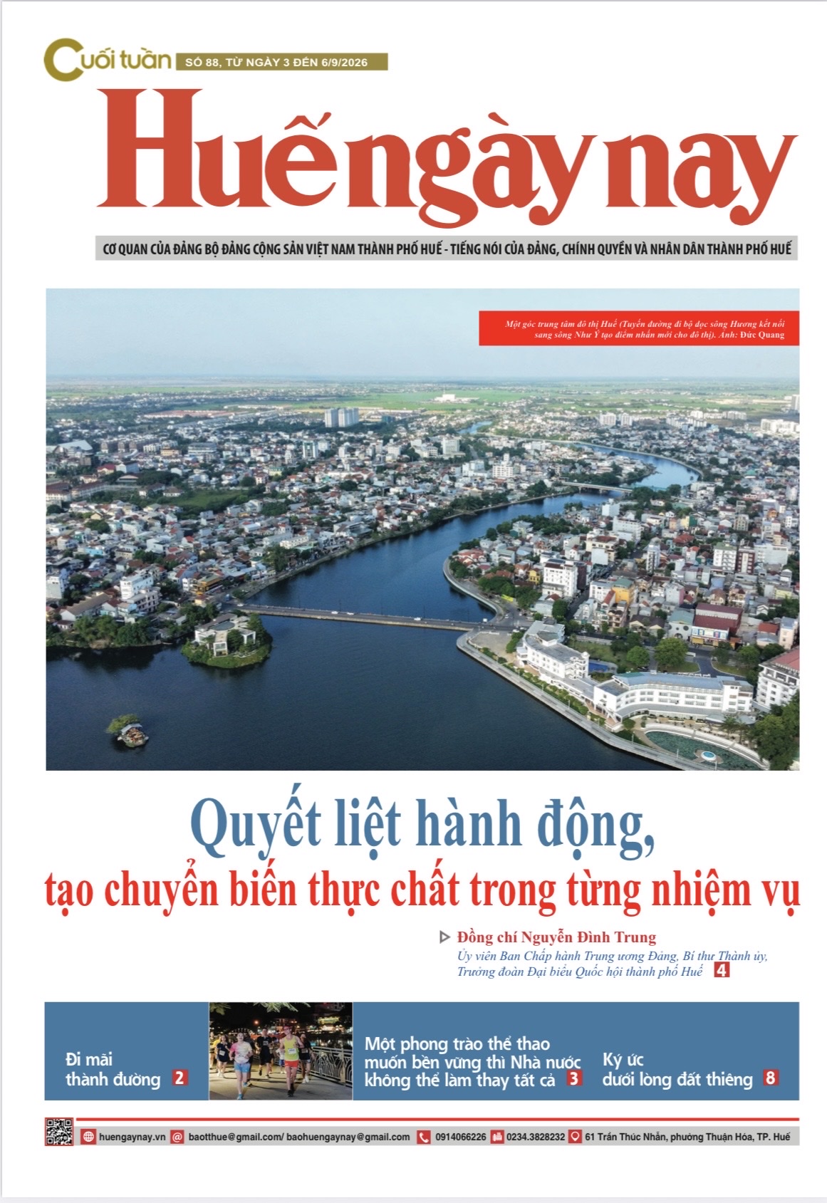 Mời đón đọc Huế ngày nay Cuối tuần số 88, ra ngày 3 9
