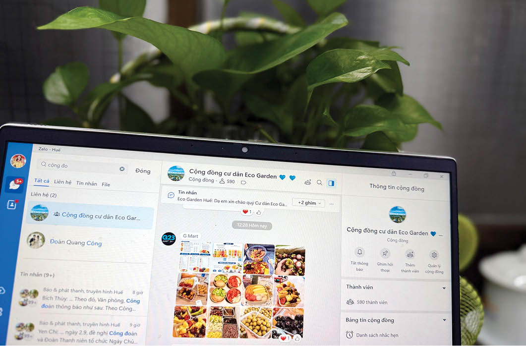 Chợ online ở chung cư Mua bán bằng niềm tin