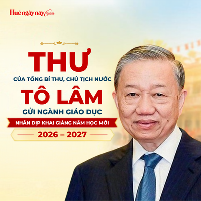 Thư của Tổng Bí thư, Chủ tịch nước Tô Lâm gửi ngành giáo dục nhân dịp Khai giảng năm học mới 2026-2027
