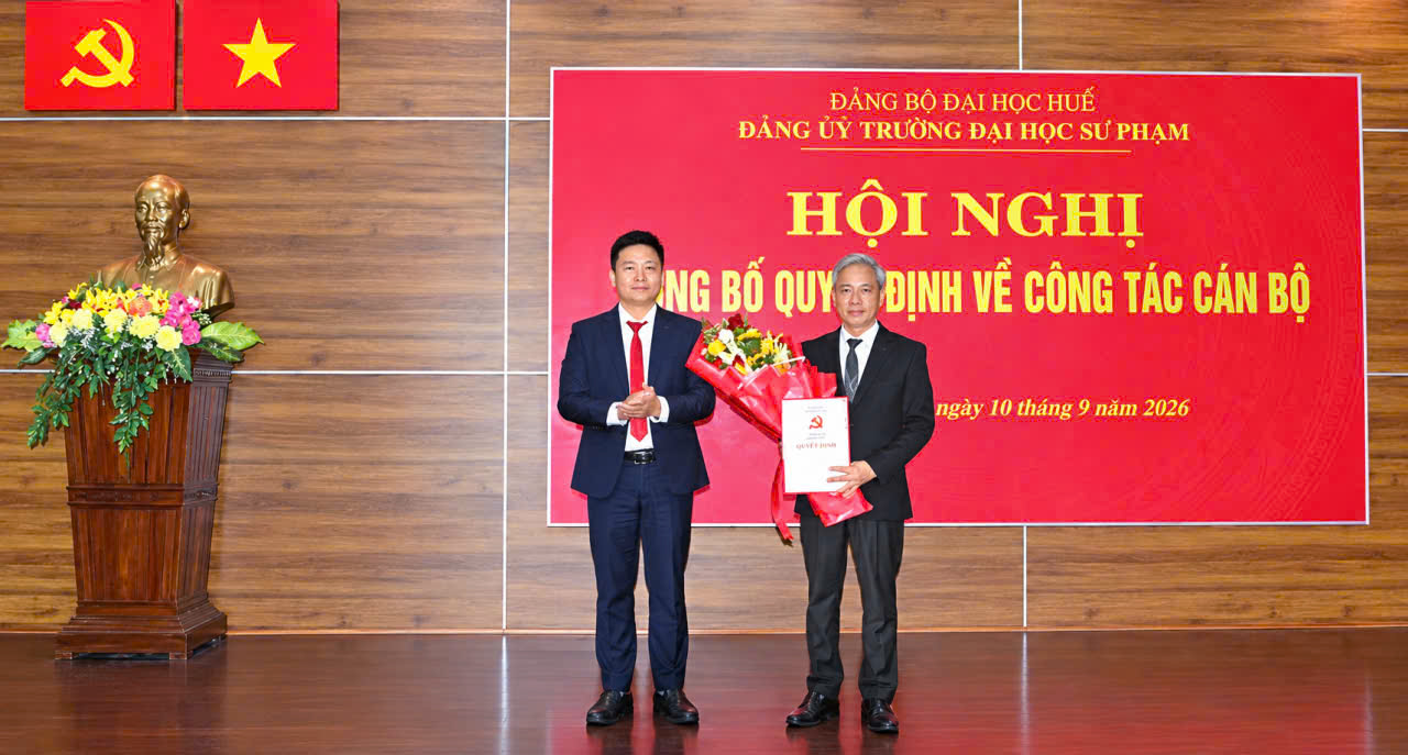 TS Lê Hồ Sơn giữ chức Bí thư Đảng ủy Trường Đại học Sư phạm nhiệm kỳ 2025 - 2030