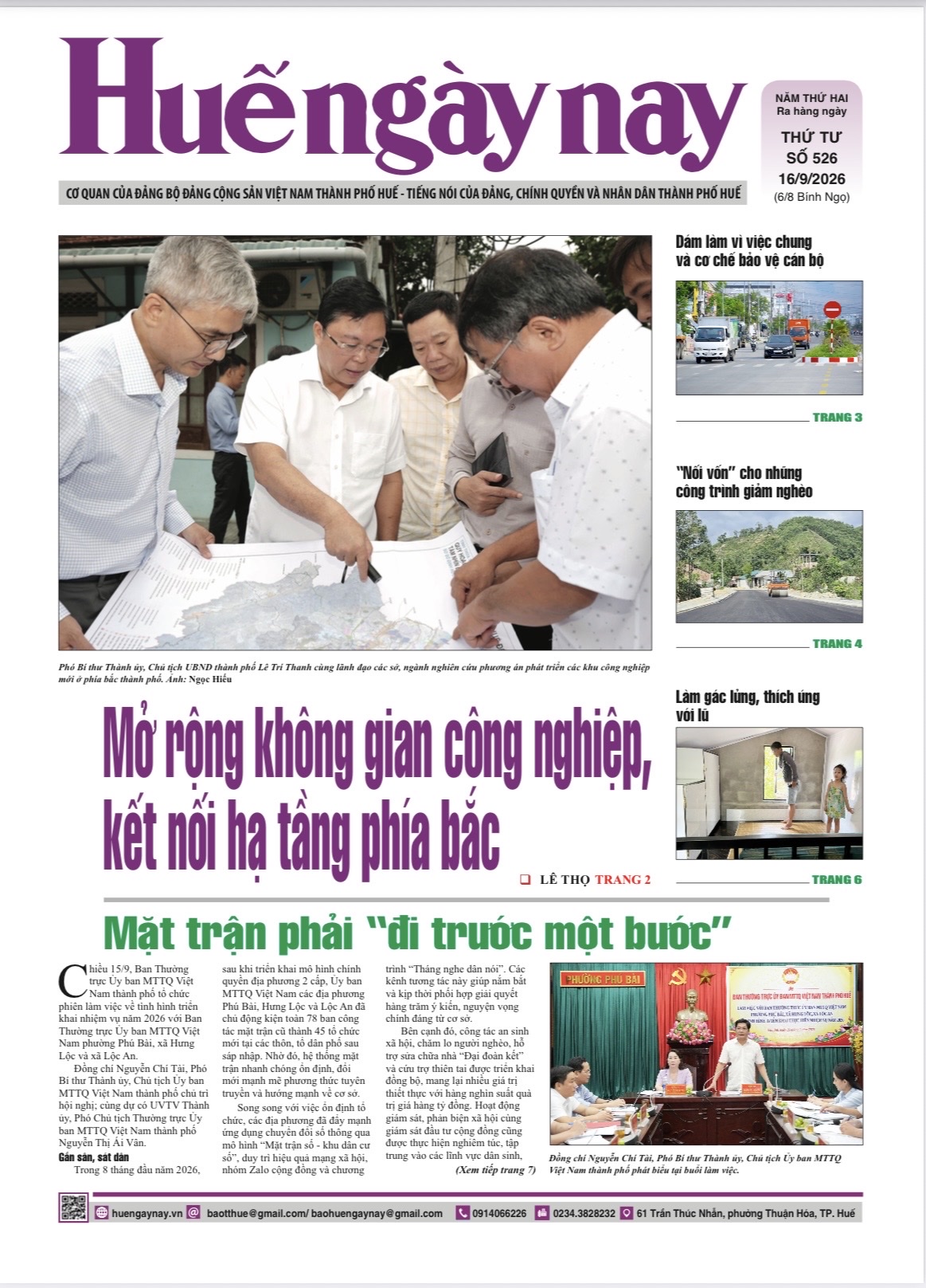 Đón đọc Huế ngày nay số 526, phát hành ngày 16 9
