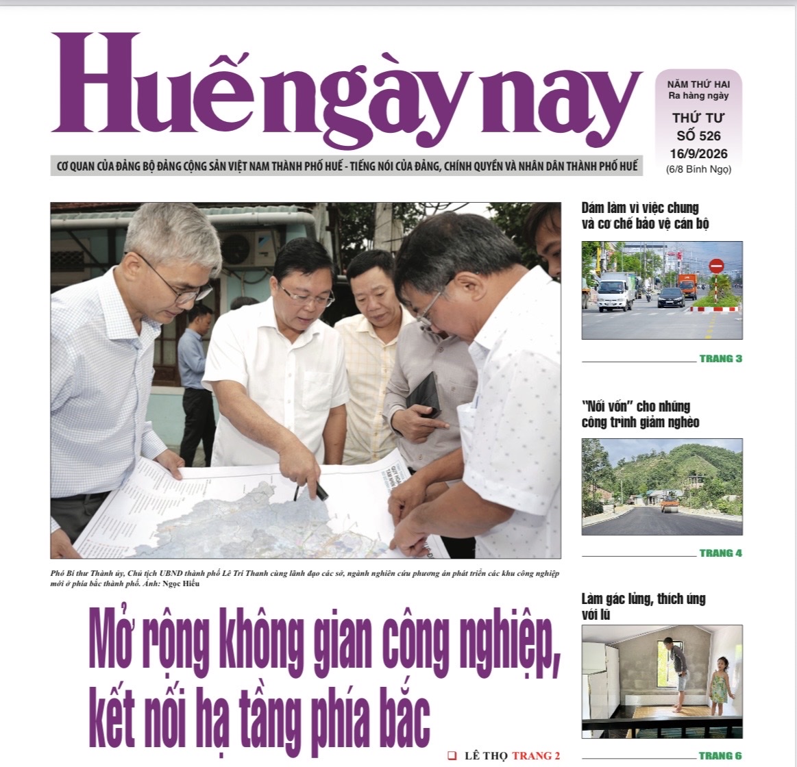 Đón đọc Huế ngày nay số 526, phát hành ngày 16 9