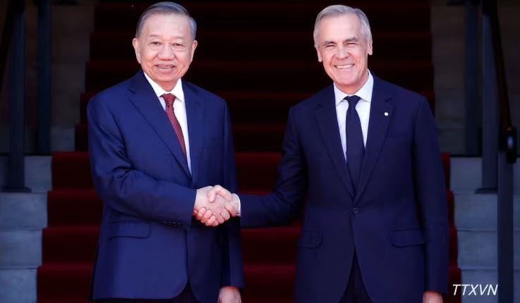 Tổng Bí thư, Chủ tịch nước Tô Lâm hội đàm với Thủ tướng Canada Mark Carney