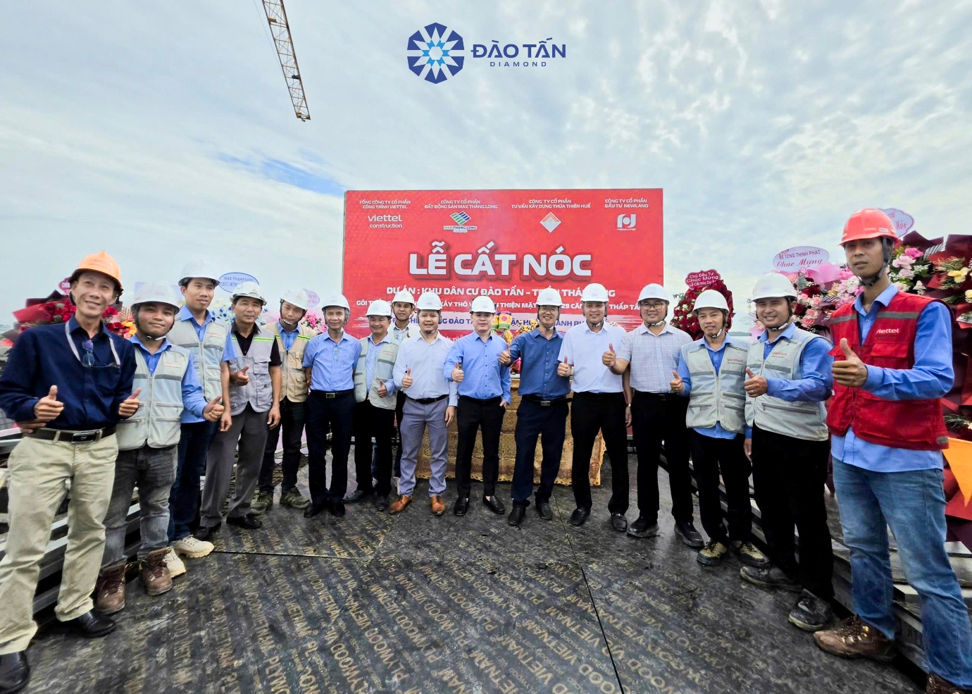 Đào Tấn Diamond cất nóc Lời cam kết được hiện thực hóa trên công trường và trên thị trường