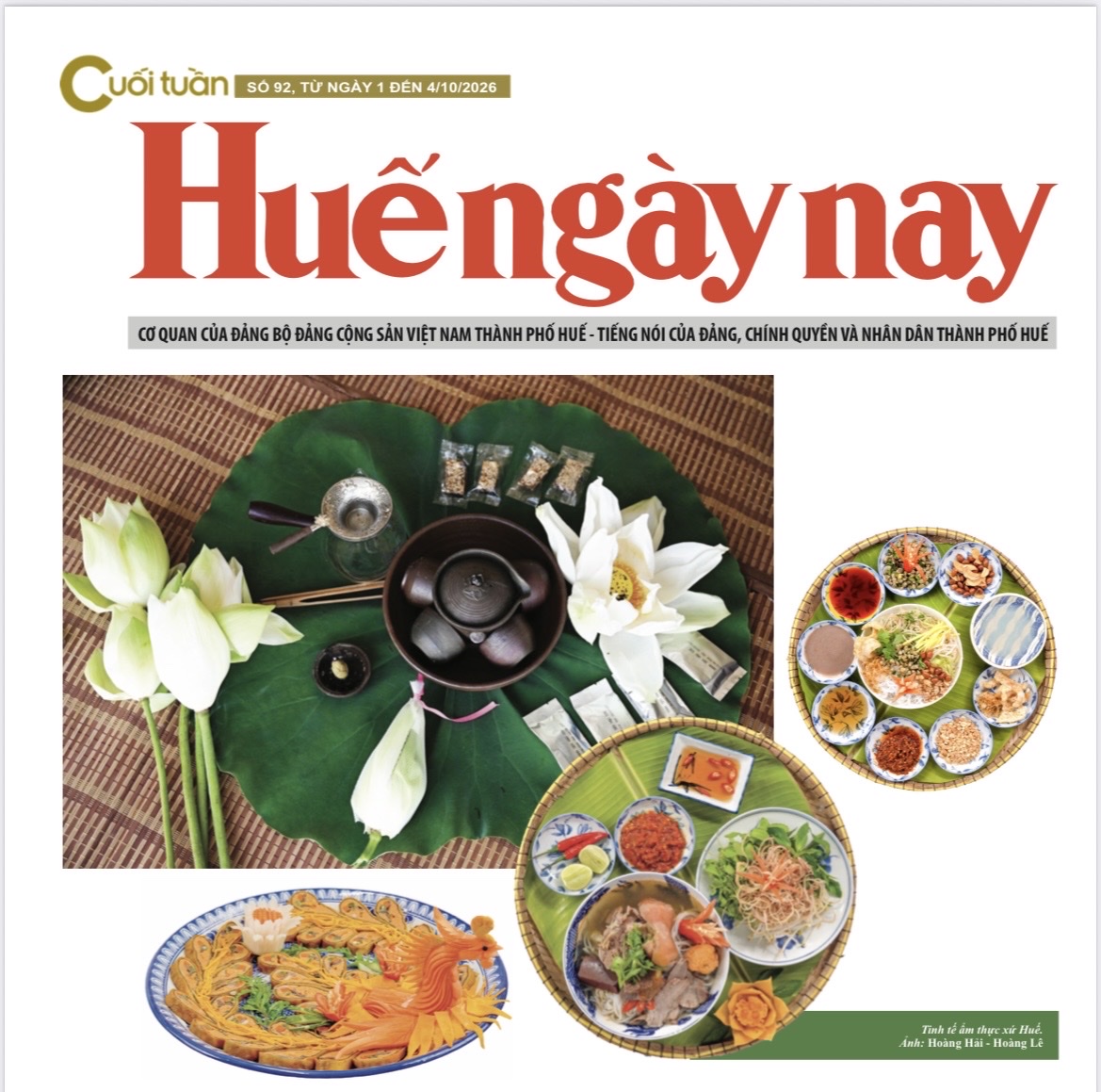 Đón đọc Huế ngày nay Cuối tuần số 92, phát hành ngày 1 10