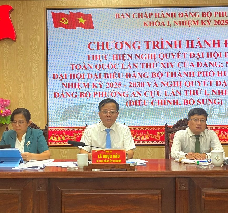 Phường An Cựu tăng tốc hoàn thành các nhiệm vụ trọng tâm cuối năm