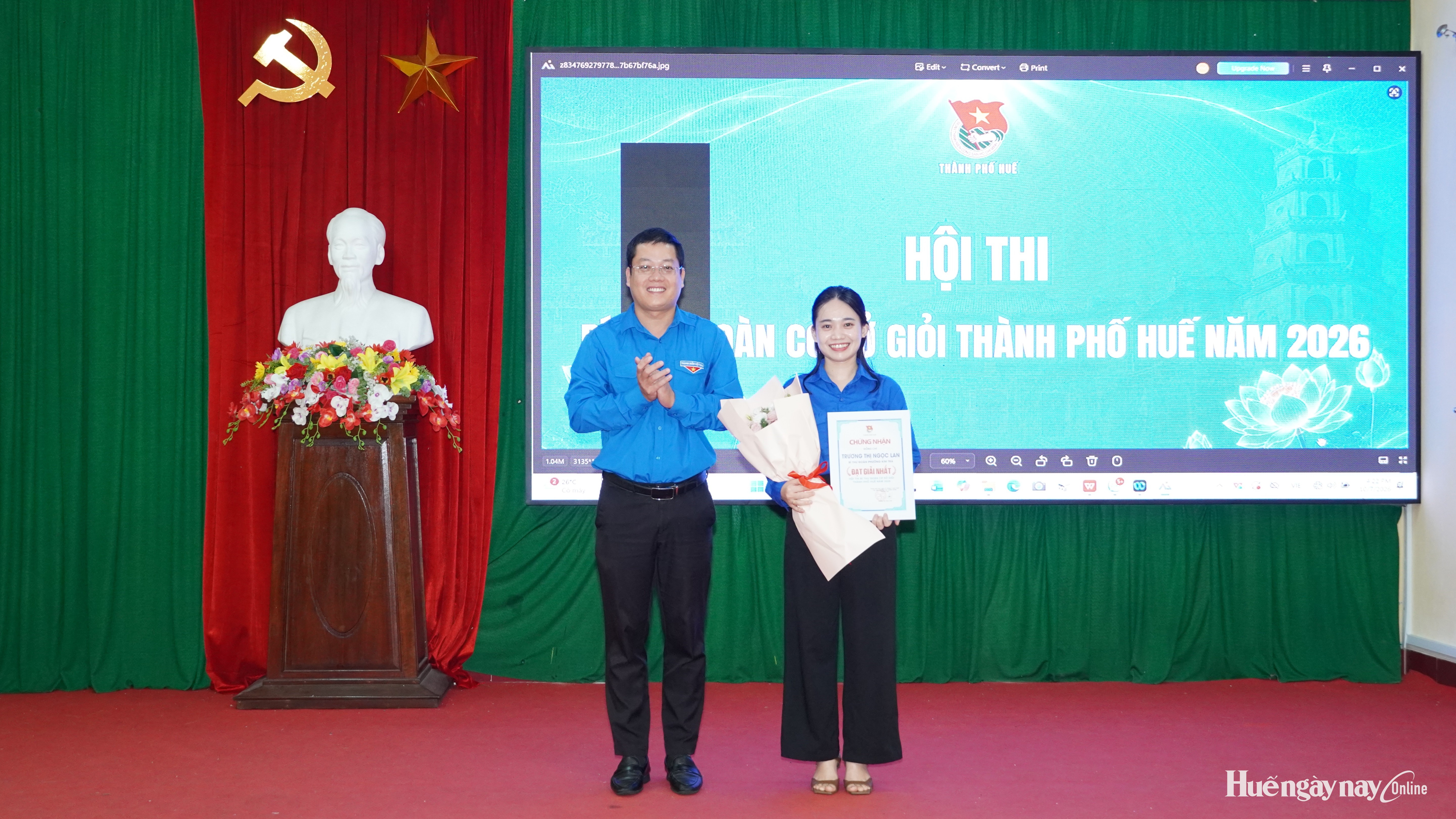 Bí thư Đoàn phường Kim Trà đoạt giải Nhất Hội thi Bí thư Đoàn cơ sở giỏi