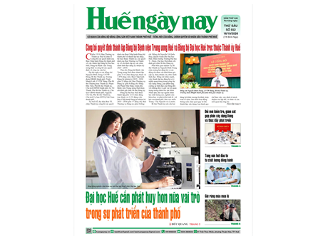 Đón đọc Huế ngày nay số 552, phát hành ngày 16 10