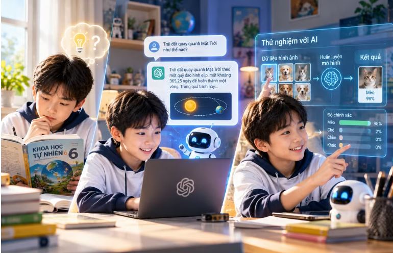 Đưa trí tuệ nhân tạo từ trang sách vào trải nghiệm học tập