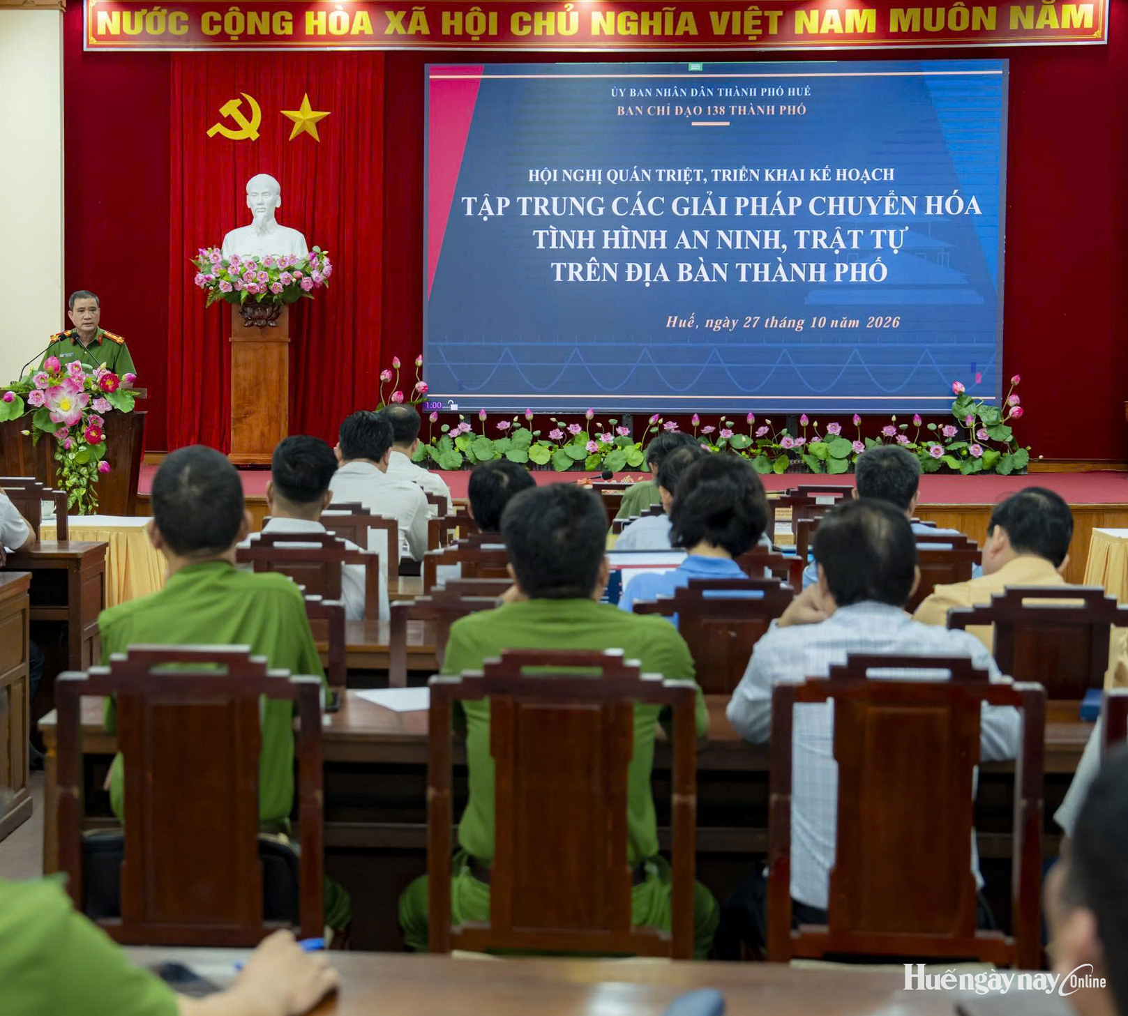 Gắn trách nhiệm người đứng đầu với công tác bảo đảm an ninh, trật tự