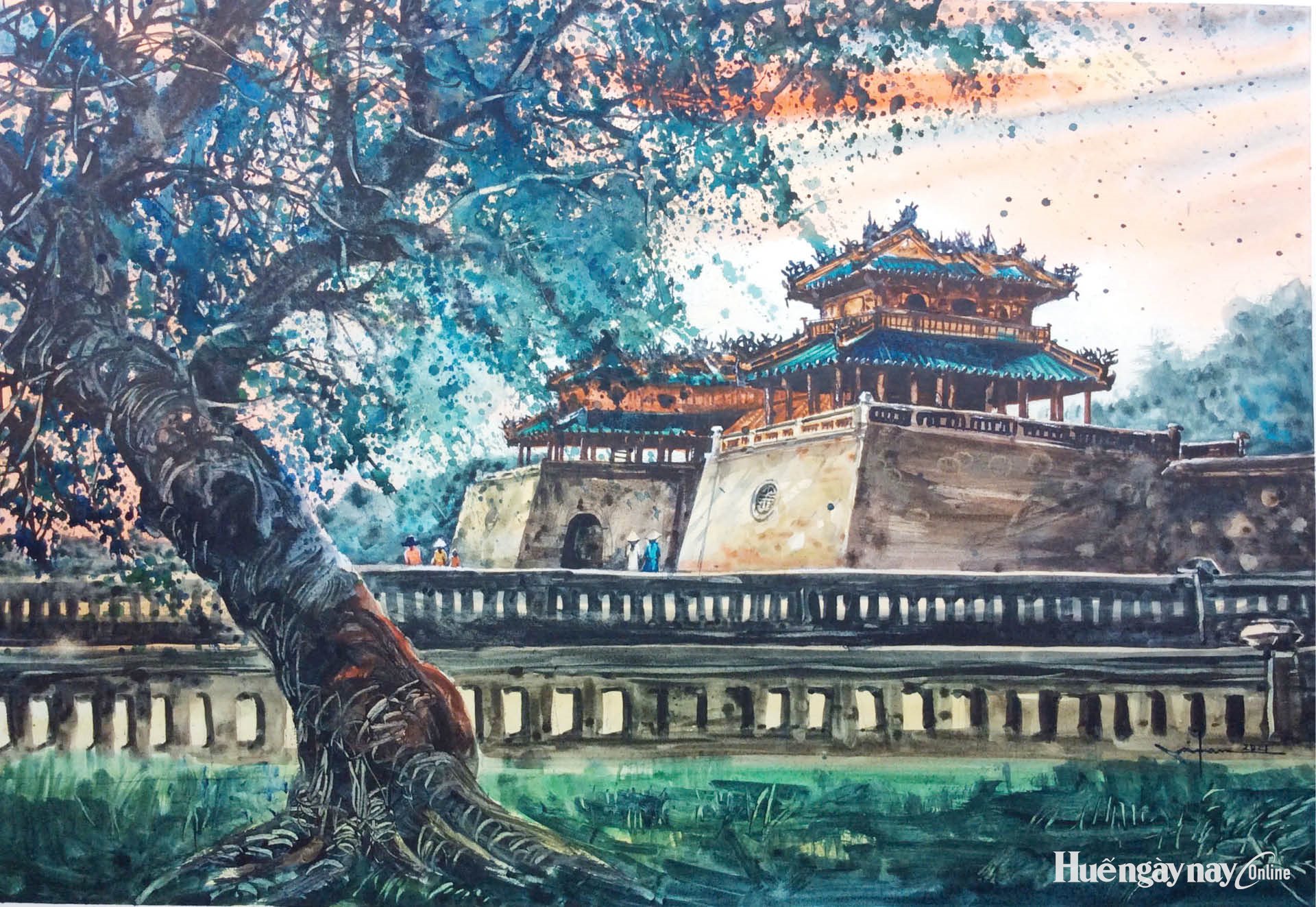 Những bức tranh ở lại với Huế