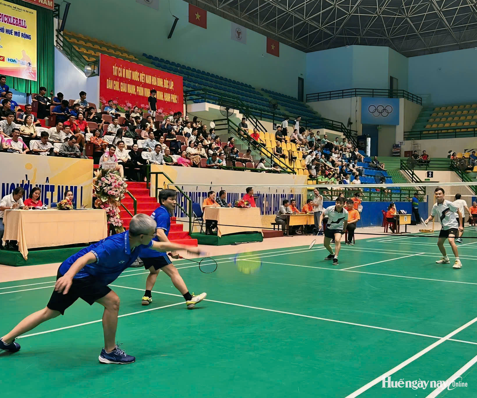 Gần 500 vận động viên tranh tài tại giải cầu lông - bóng bàn -pickleball
