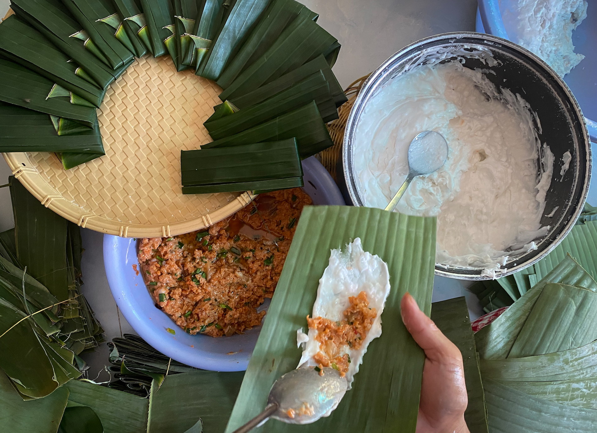 Duc Buu banh beo, banh nam, and banh loc craft village