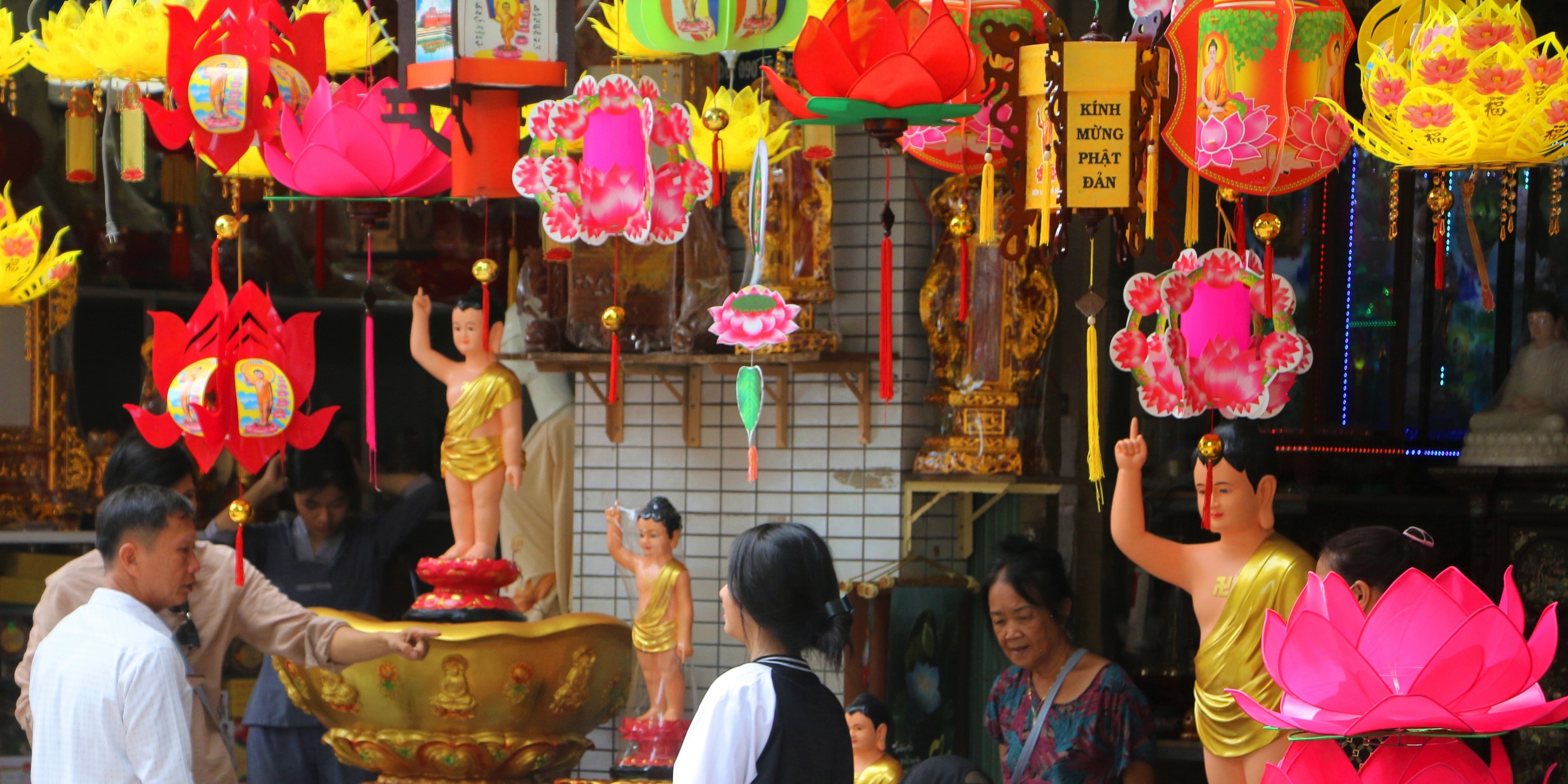 Colorful lanterns to celebrate Vesak 2567