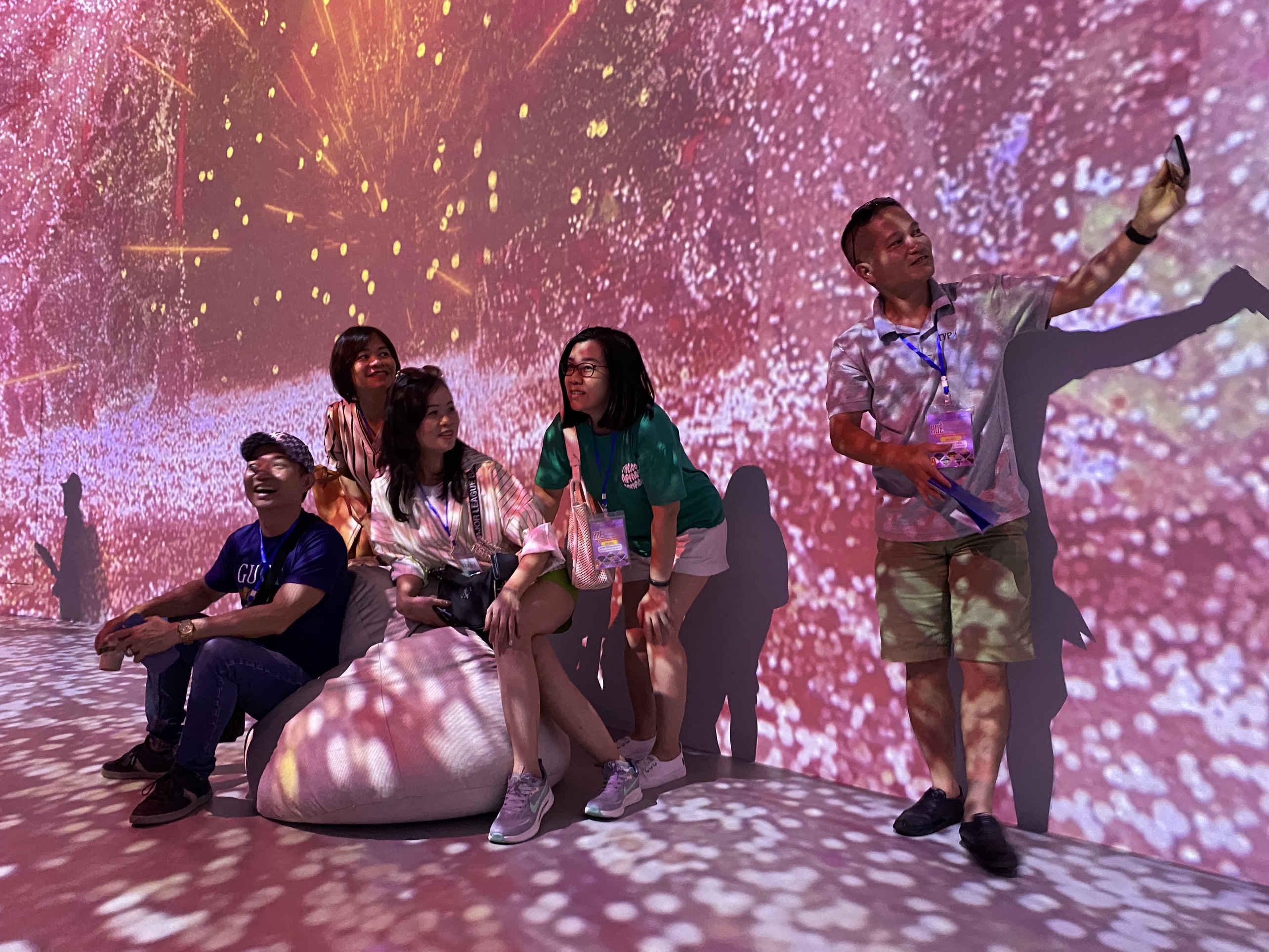 Colorful digital art museum