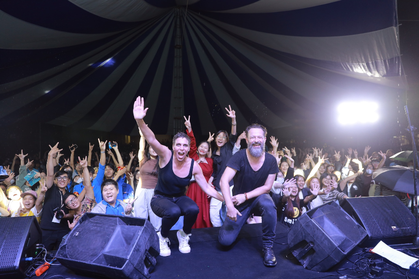 “Wholeheartedly enjoying” Electro - rock