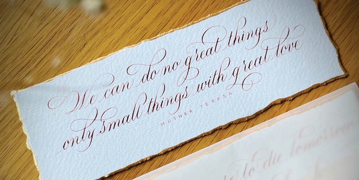 The elegance of Calligraphy