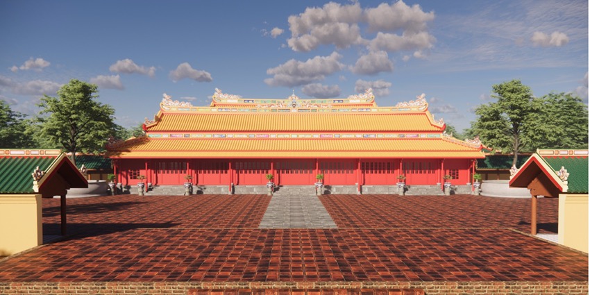 Ready to commence the reconstruction of Can Chanh Palace