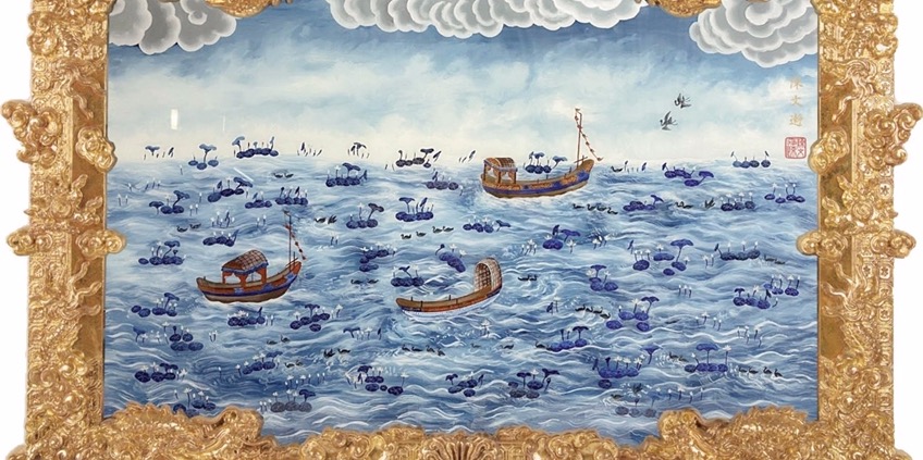 Restoring mirror paintings