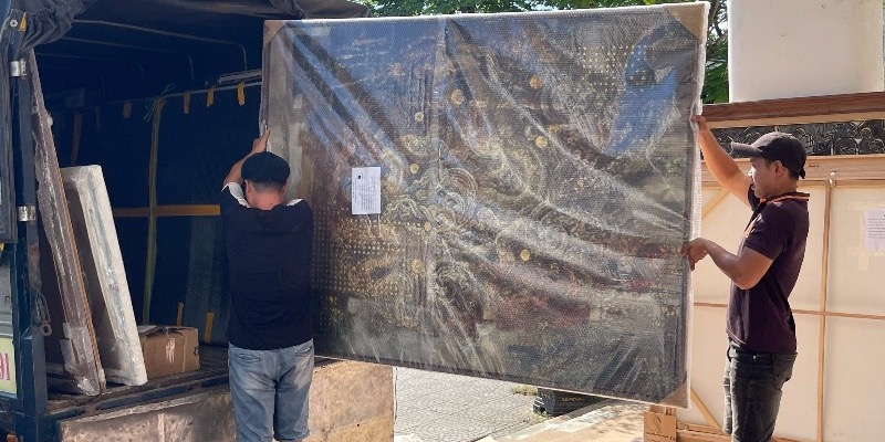 66 artworks set off for the zone IV Fine-Art Exhibition