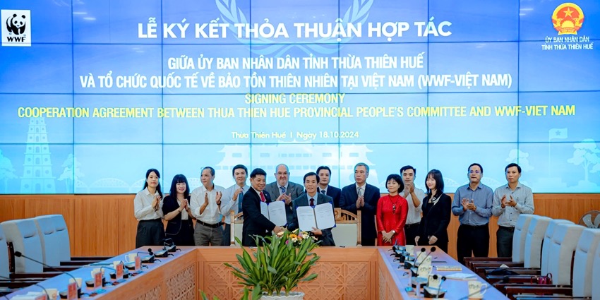 Thua Thien Hue signs cooperation agreement with WWF-Vietnam