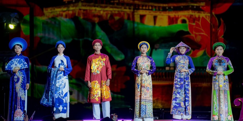 Magnificent Ao Dai at celebration night