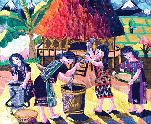 Fabric scraps tell the stories of the village