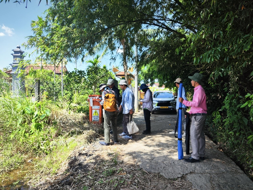 Japanese research team conducts field survey at Thanh Loi relic site