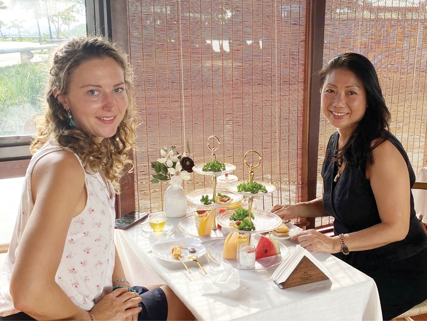 Afternoon tea on the Huong River