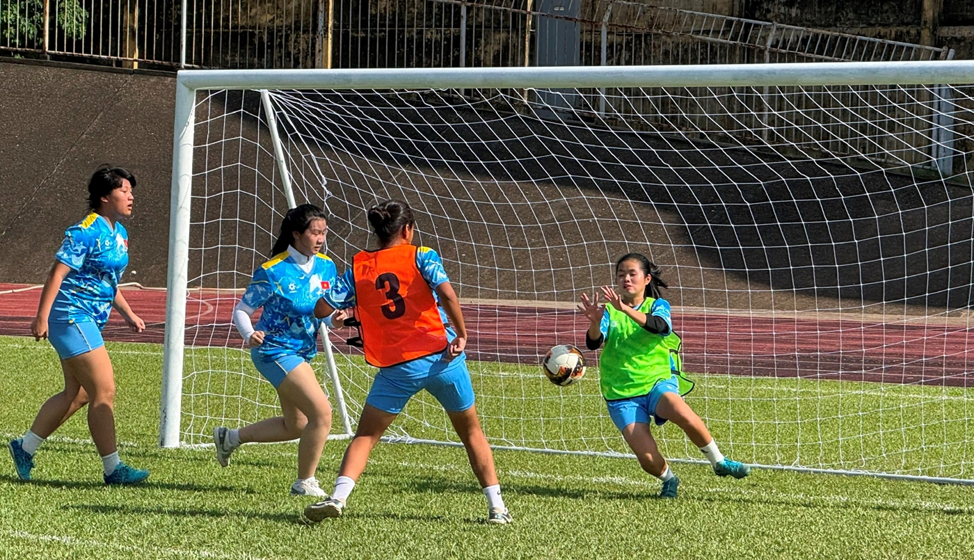 Over 100 female students participate in Young Women’s Football Festival 2025