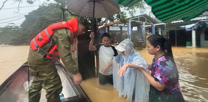 Relocation of 1,135 households 3,121 people to safety