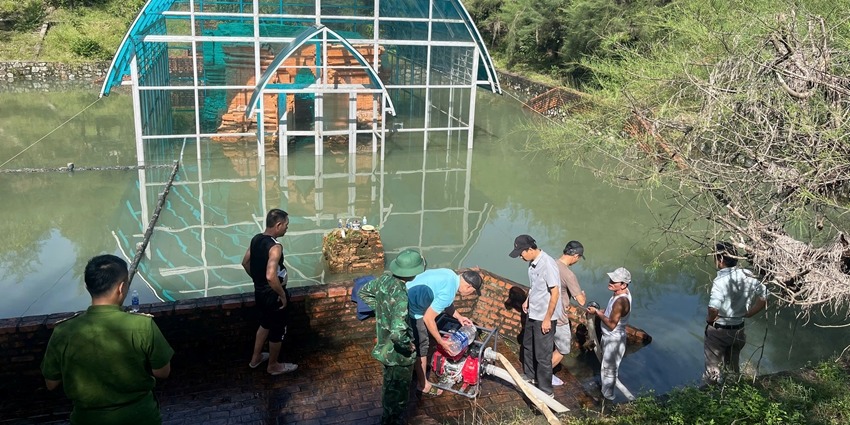 Addressing flooding at Phu Dien Cham tower historical site