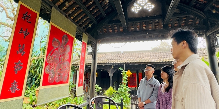 Launch of project “Reviving Chuon village traditional scroll making craft”