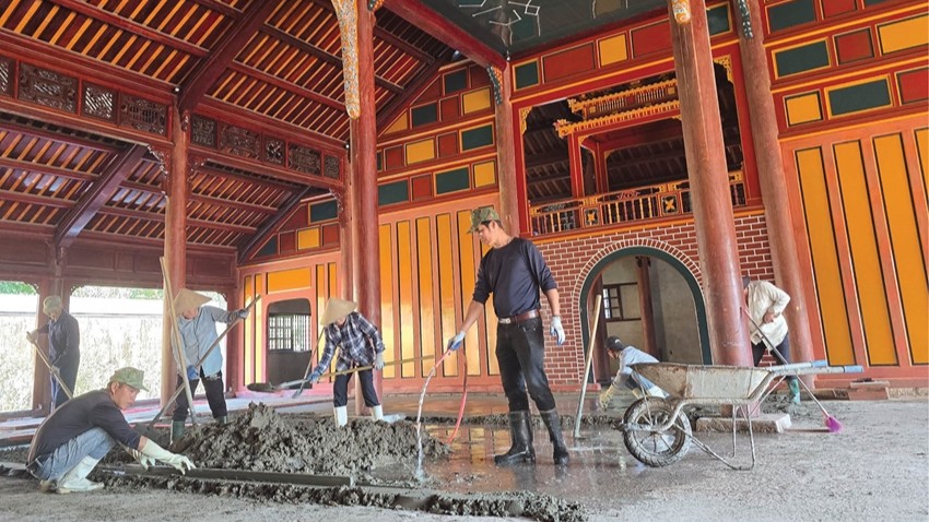 Minh Khiem Hall Gradually Reveals Its Former Splendor