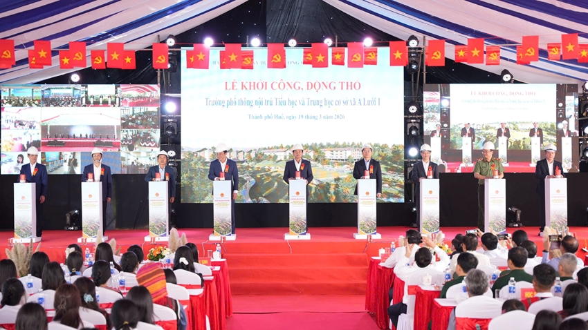 Groundbreaking Ceremony Launches for Multi-level Boarding School Projects in A Luoi