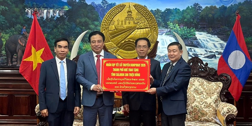 Strengthening friendship, promoting comprehensive cooperation of Hue - Salavan