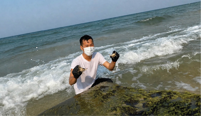 Becoming a fisherman by the sea