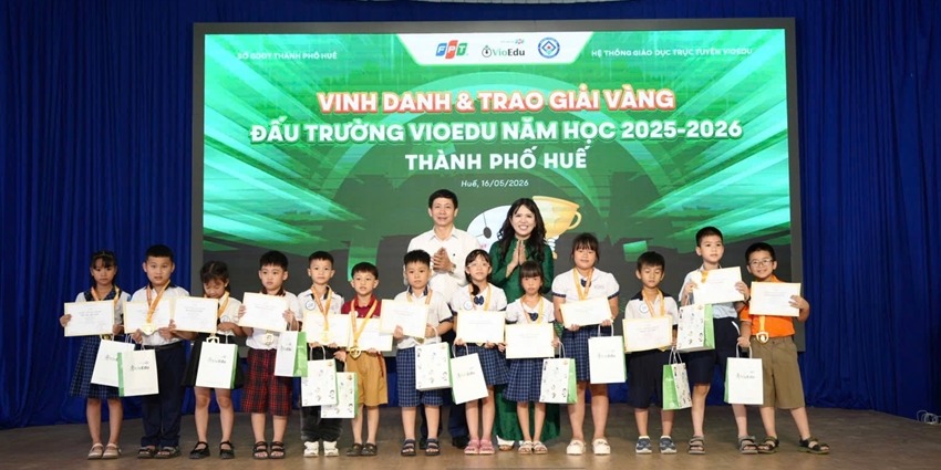 Honoring nearly 300 outstanding students at the VioEdu Arena