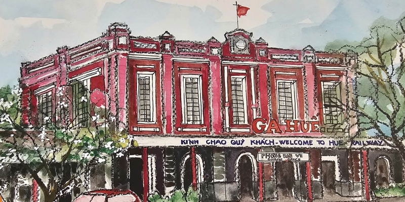 French architecture through sketches