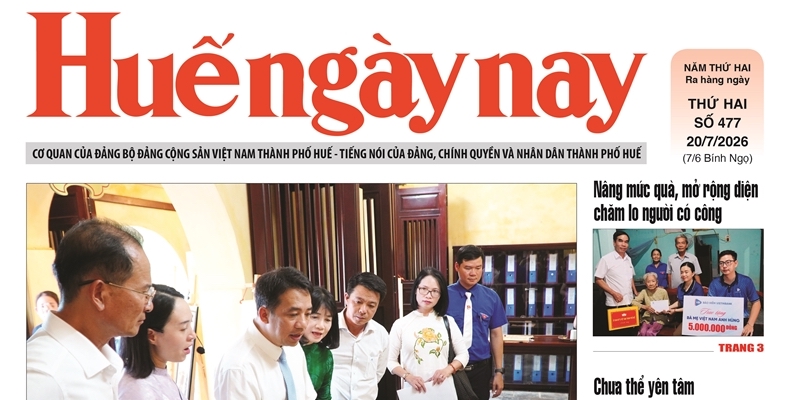 Hue Today, Issue No 477, published on July 20, 2026, is now available