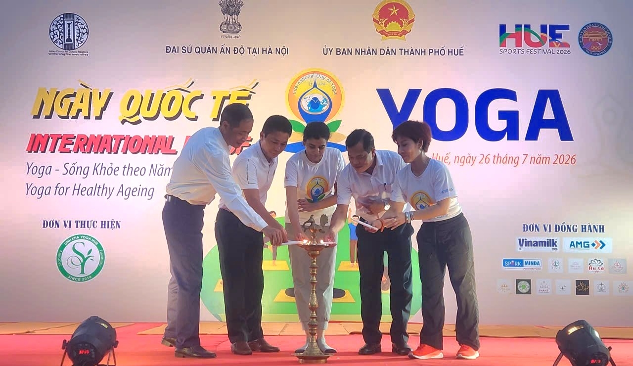 Yoga performances and competition at Hue Sports Festival 2026