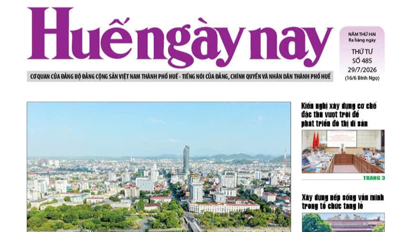 Hue Today, Issue No 485, Published on July 29, 2026, is now Available