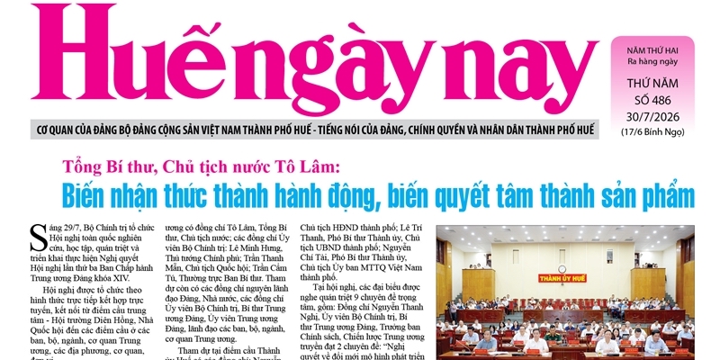 Hue Today, Issue No 486, published on July 30, is now available