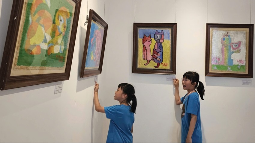 Child Artists Explore Creativity with Traditional Materials