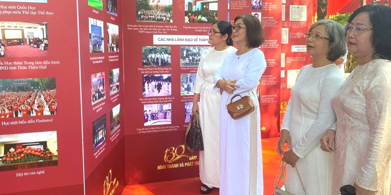 Exhibition traces 130-year journey of Quoc Hoc - Hue High School for the Gifted