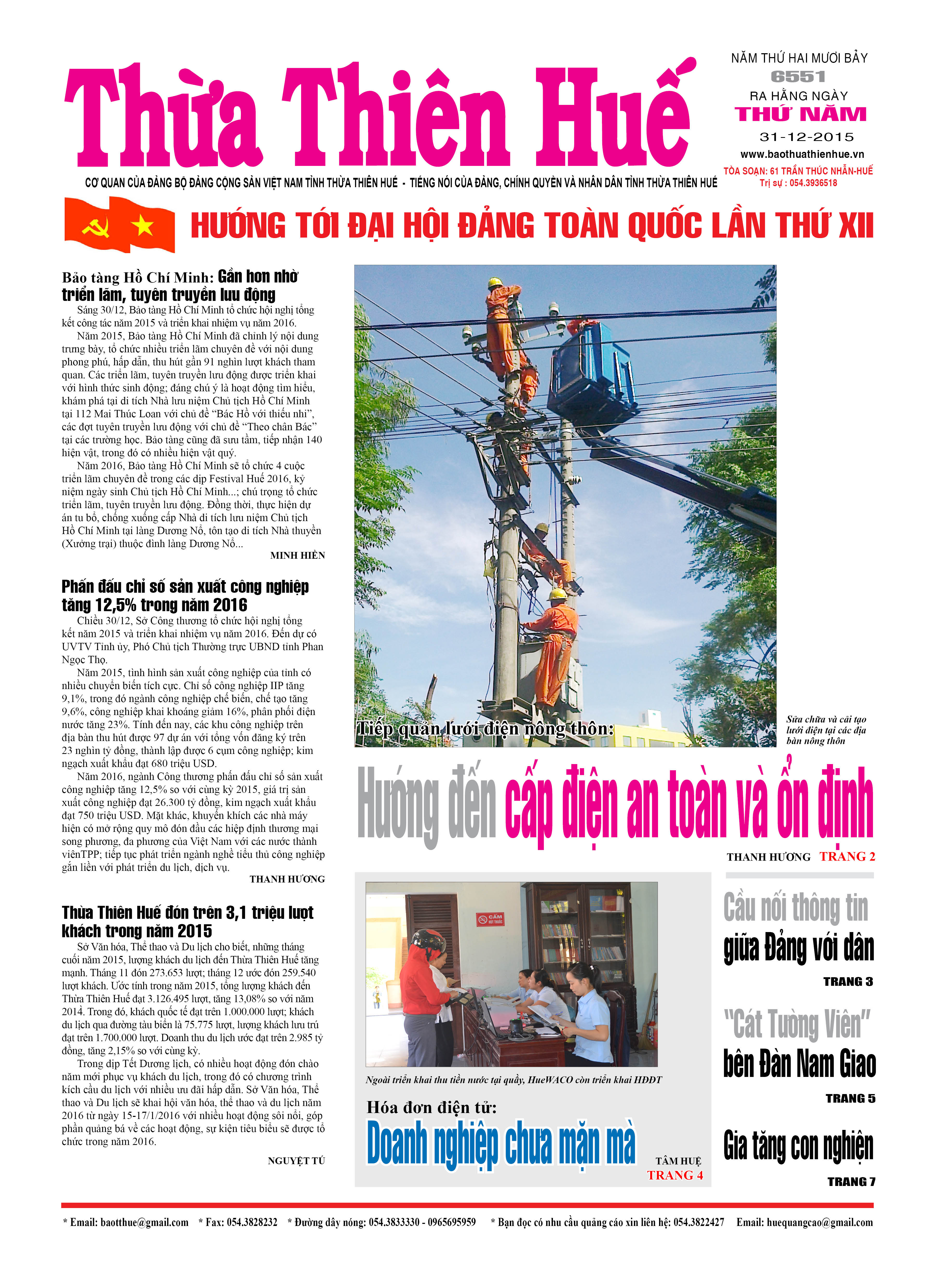 Thứ năm 31-12-2015 (6551)